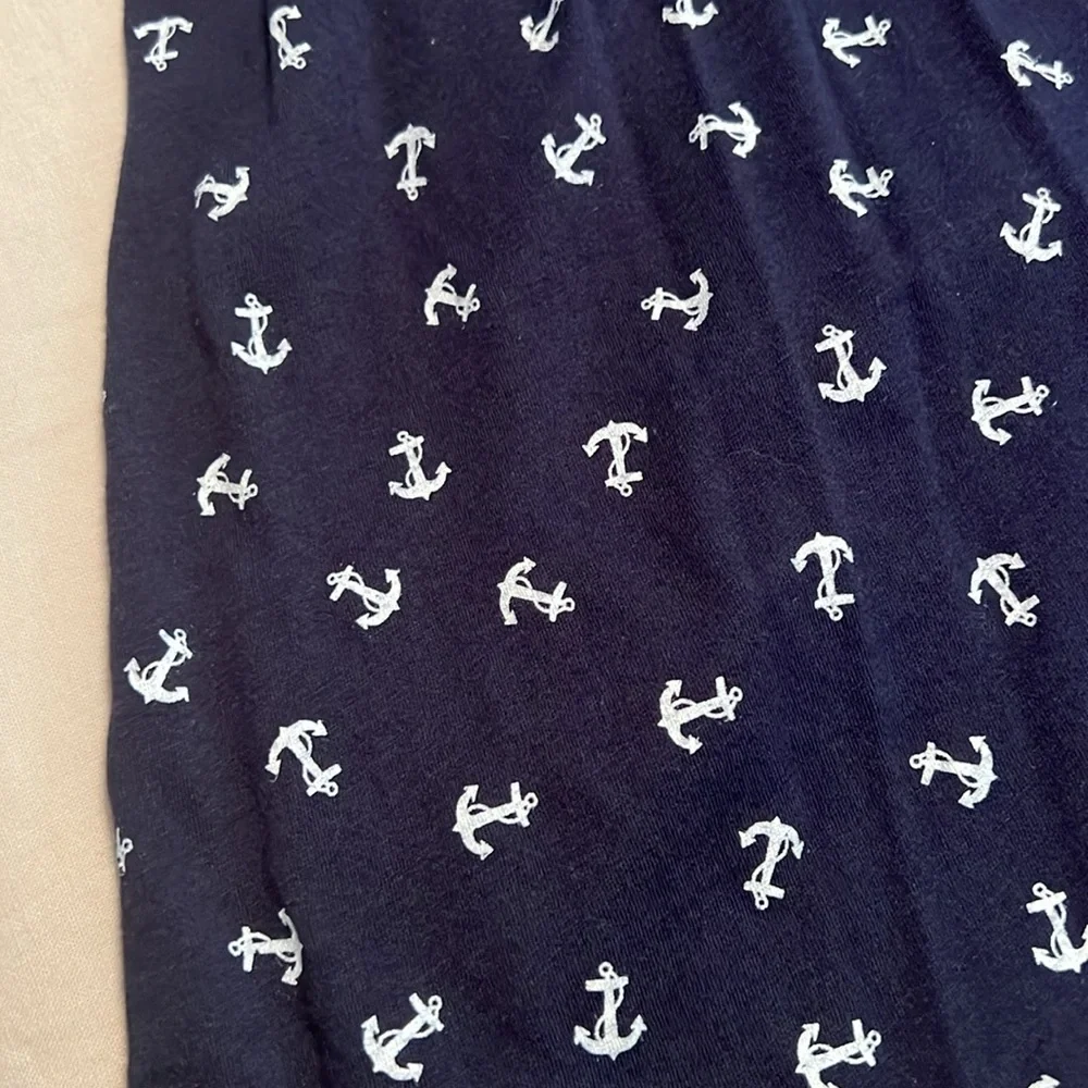 Xhilaration Navy Anchor Print Dress - Picture 2 of 5